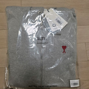 아미 후드집업 그레이(L)정품