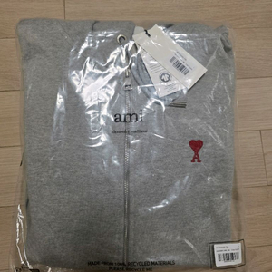 아미 후드집업 그레이(L)정품
