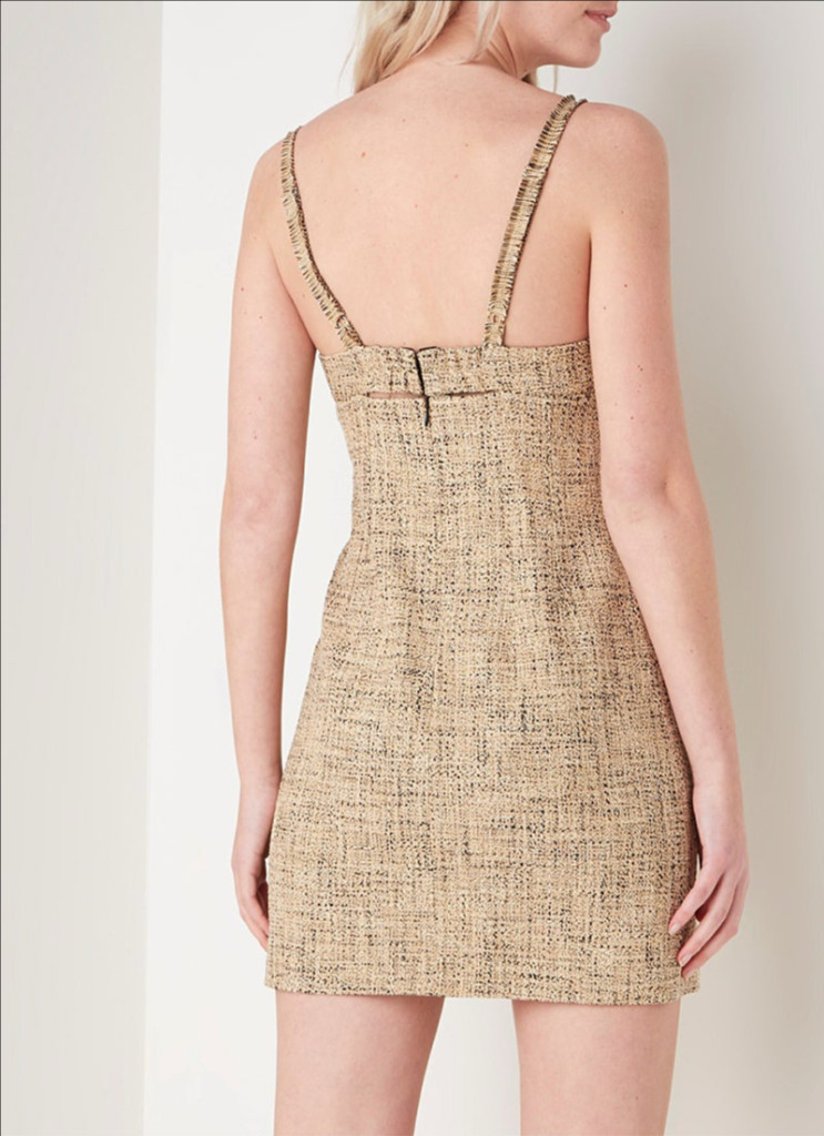 산드로 트위드 실크리본 원피스 36--2