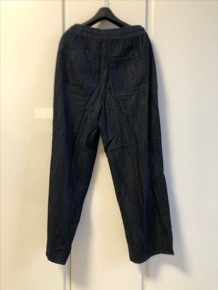 에잇세컨즈 경량 풀밴딩 와이드핏 데님 네이비--1