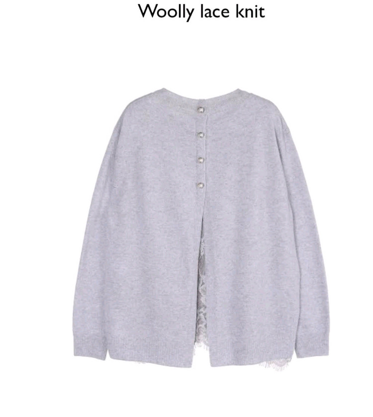 한섬(오브제) 울 레이스니트--1