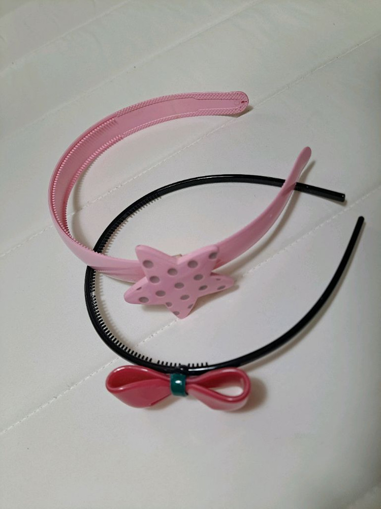 프랜치캣 핑크 캣자수 원피스 130(헤어밴드,스타킹새것포함) 이미지