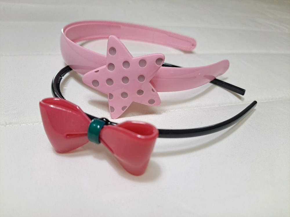 프랜치캣 핑크 캣자수 원피스 130(헤어밴드,스타킹새것포함) 이미지