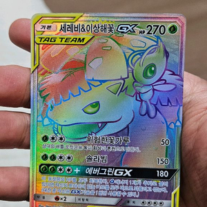 포켓몬카드 고대팩 세레비&이상해꽃 HR 하이퍼레어 카드 이미지