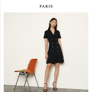 산드로 테일러드 니트 원피스 36