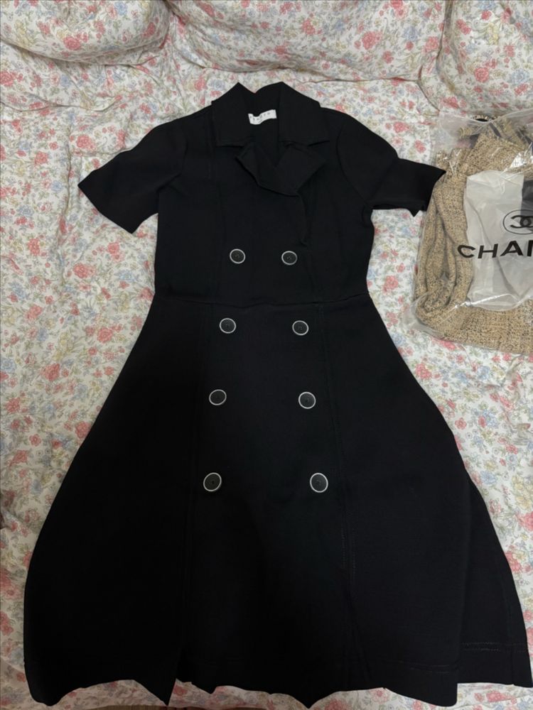 산드로 테일러드 니트 원피스 36--5