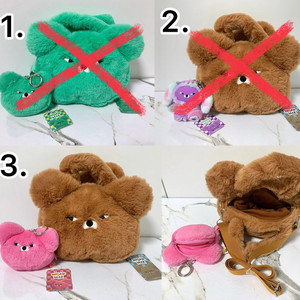 와사비베어 크로스백 가방 + 키링 세트