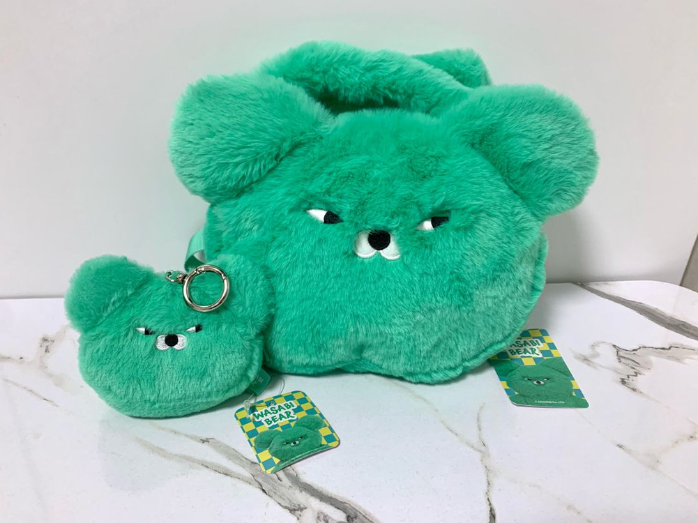 와사비베어 크로스백 가방 + 키링 세트--1