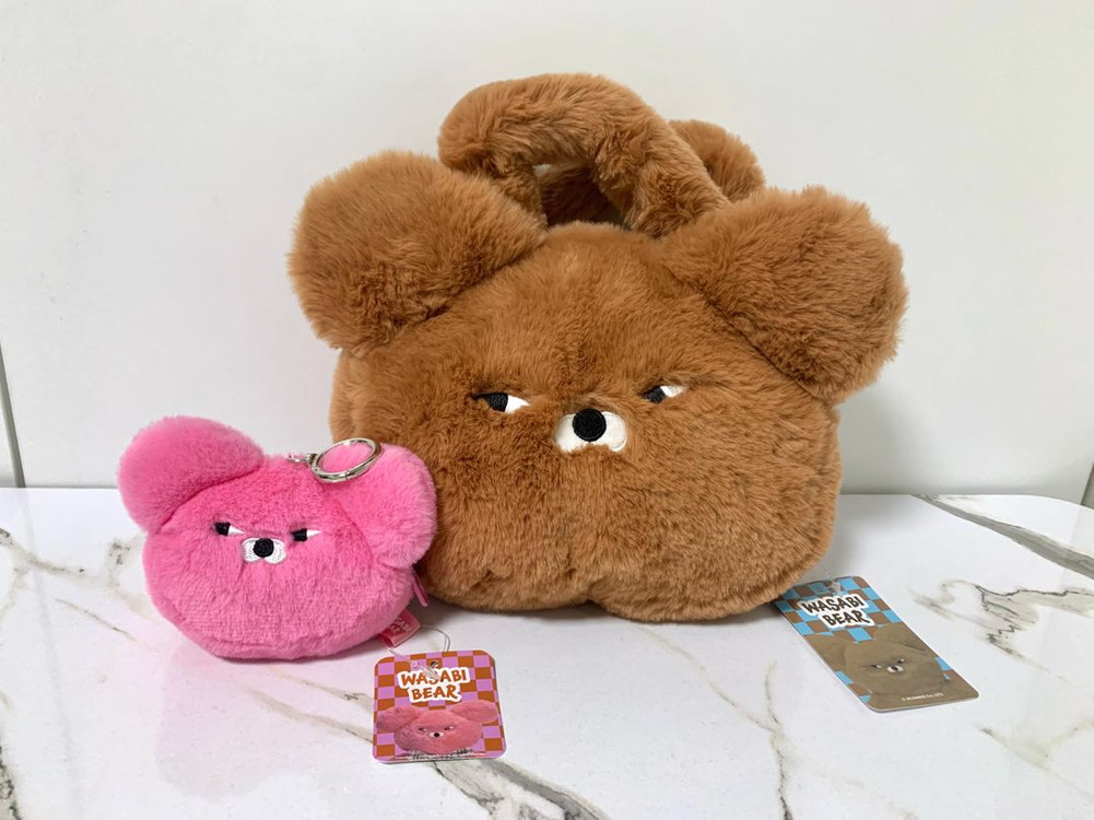 와사비베어 크로스백 가방 + 키링 세트--3