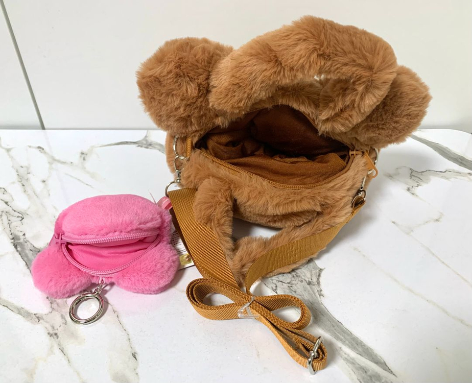 와사비베어 크로스백 가방 + 키링 세트--4