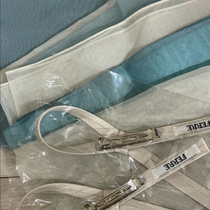 대한항공 지상 승무원 유니폼 정품 새상품 머리핀 스카프 이미지