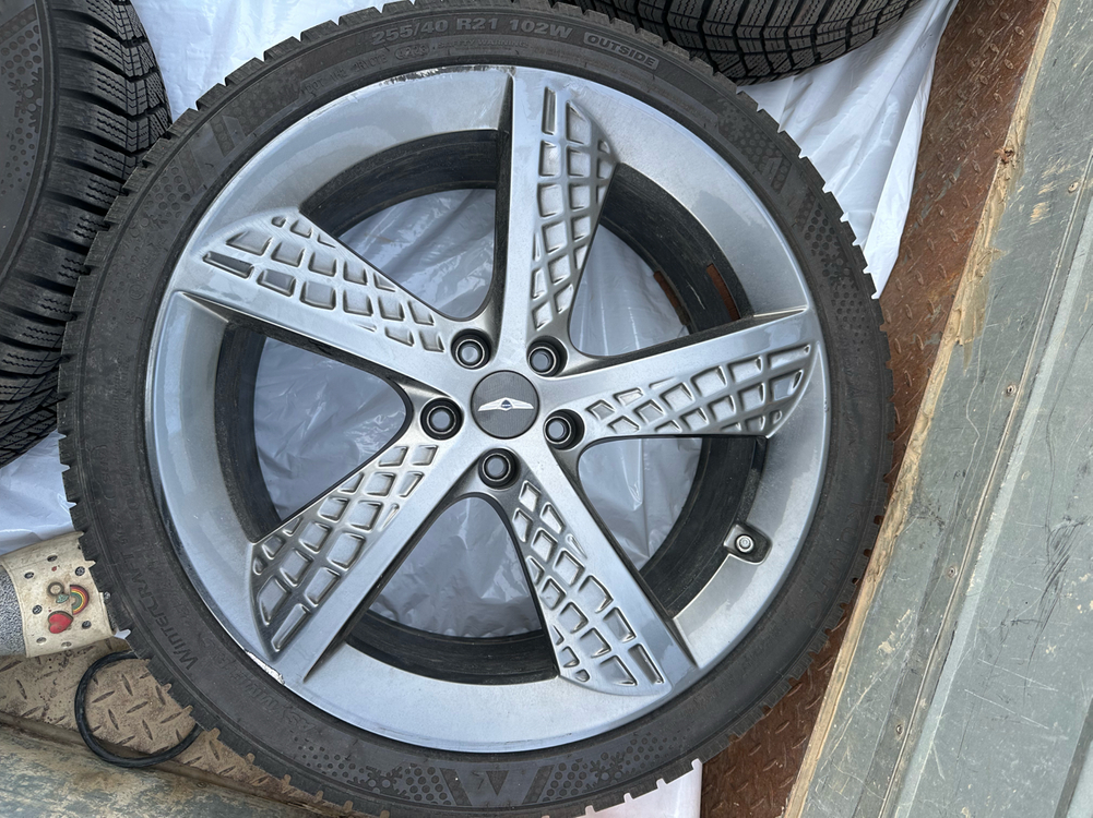gv70 21인치 와플휠 윈터타이어. 255/40/21--2
