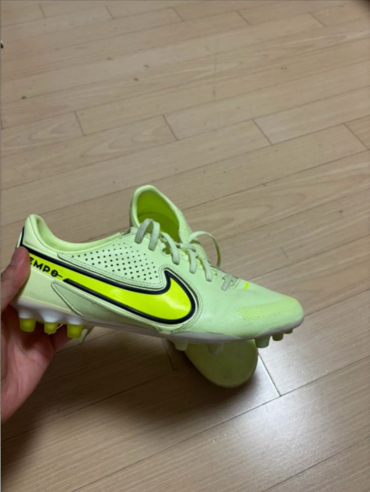 나이키 티엠포 레젼드9 프로 AG [베얼리 볼트/볼트 서밋/화이트] 인조잔디전용--2