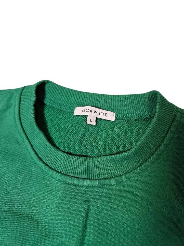 에이카화이트 그린 맨투맨 L--1