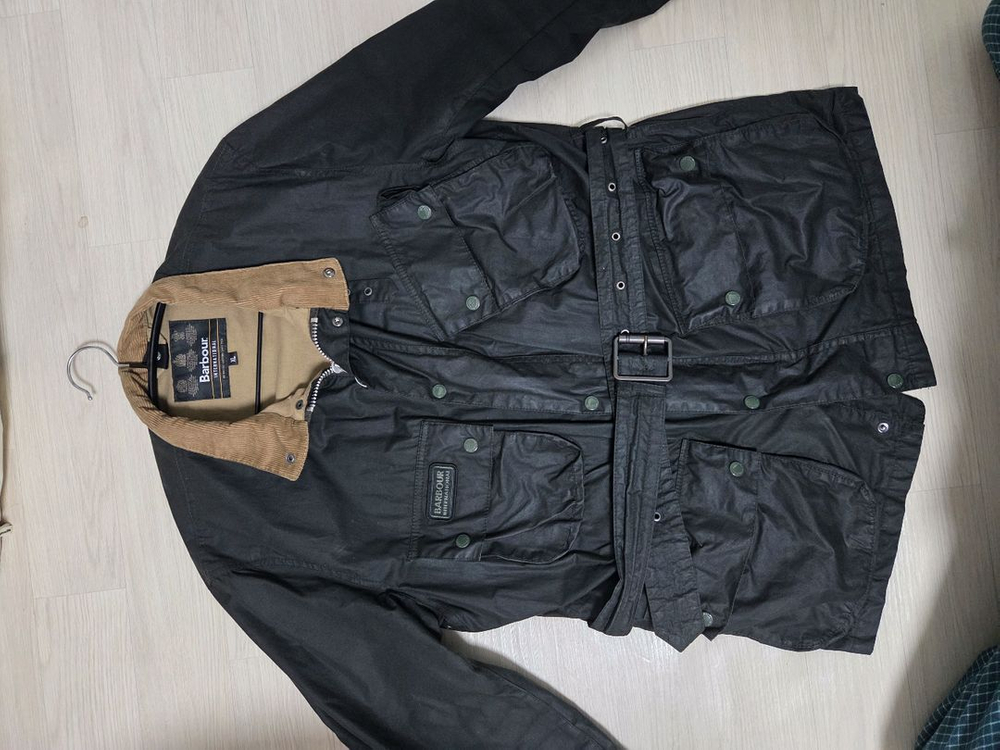 바버 인터네셔널 라이트웨이트 자켓 카키 XL--1