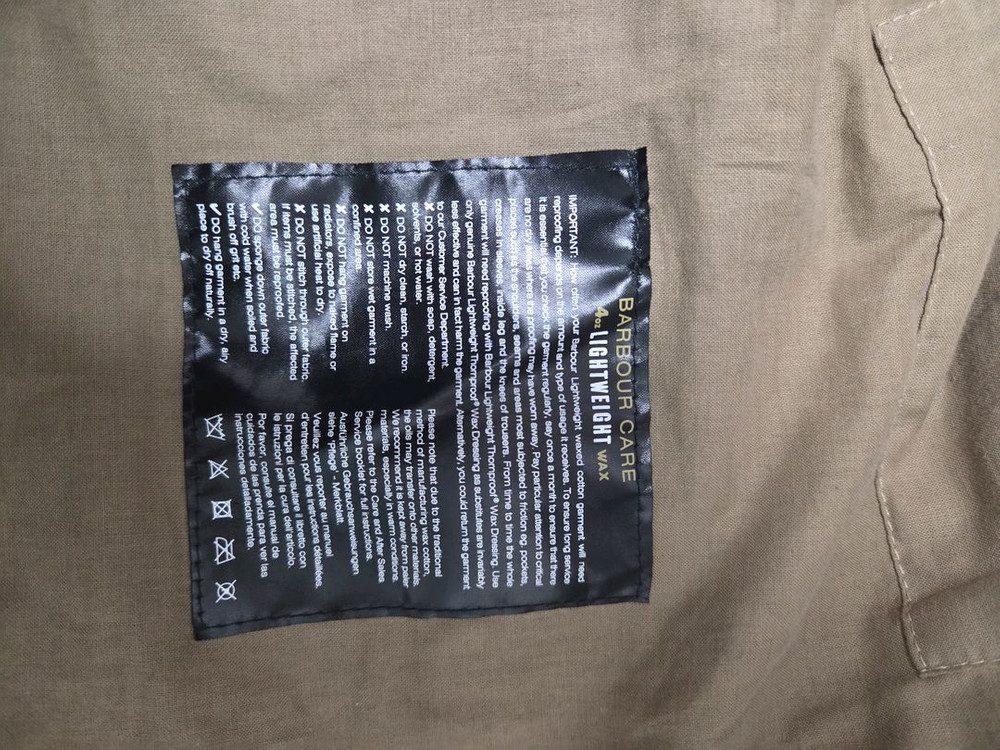 바버 인터네셔널 라이트웨이트 자켓 카키 XL--4