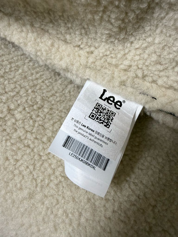 Lee 신세틱 레더 무스탕 블랙 XL LE2504JK09BK--1