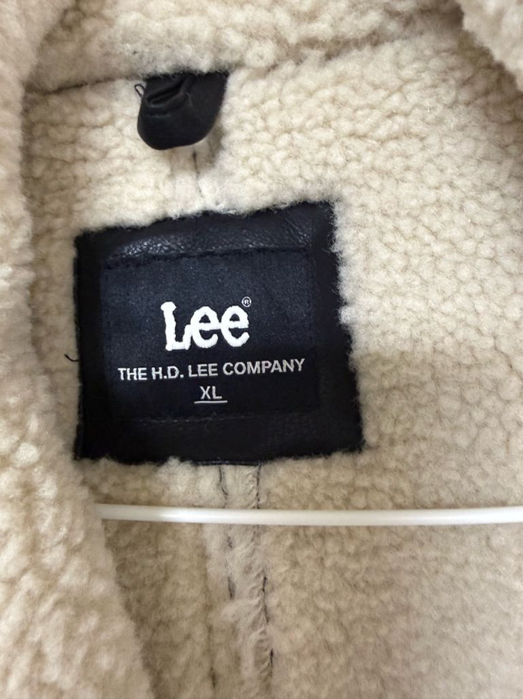 Lee 신세틱 레더 무스탕 블랙 XL LE2504JK09BK--2