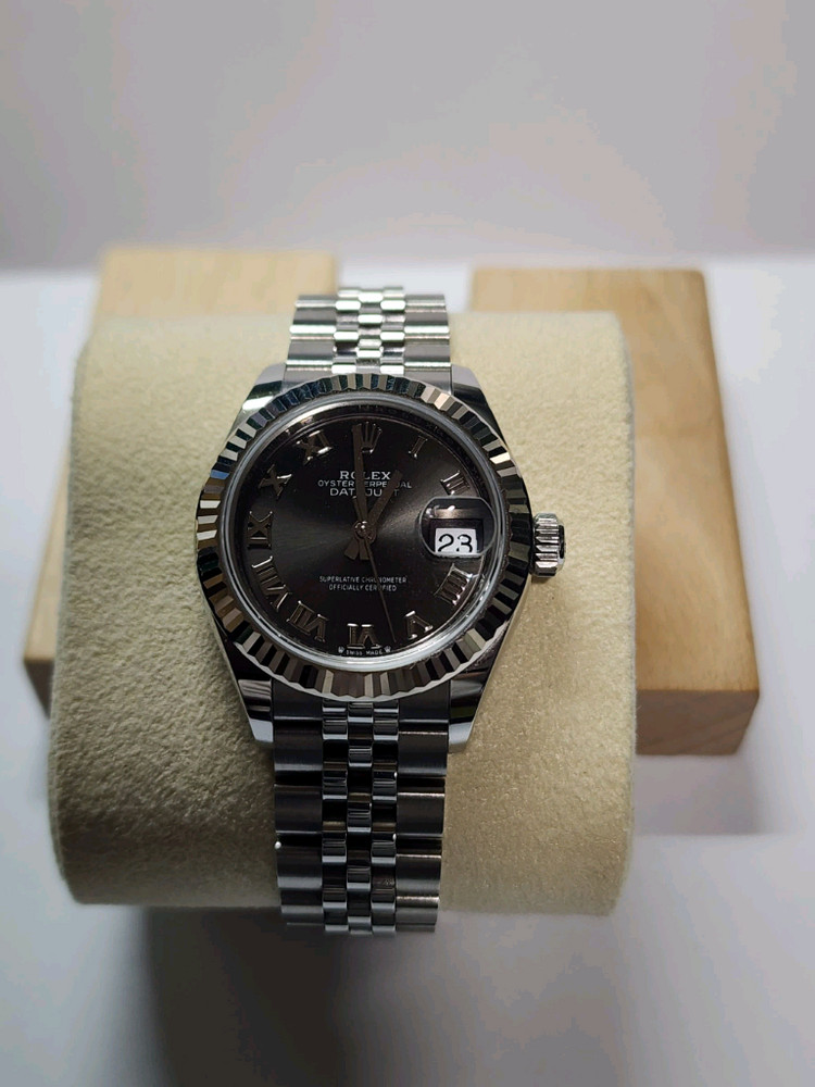 롤렉스 레이디 데이저스트 279174 다크크레이 28mm 오이스터스틸과 화이트골드--0