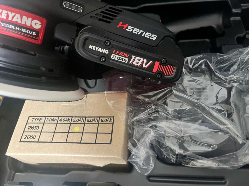 계양 ETS20BLH-150/5 충전 편심샌더 20V MAX 2.0Ah 5.0Ah 2팩 150mm BL 원형샌더--1
