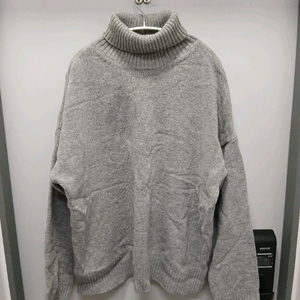 던스트 오버핏 터틀넥 울 니트 그레이 M