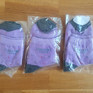 크로커다일 레이디 여성 양말 3켤레 일괄 새상품