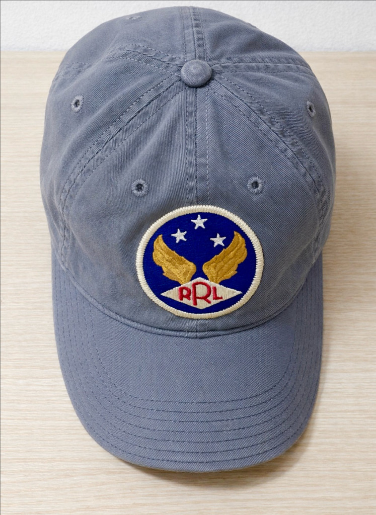 폴로 더블알엘 RRL 가먼트다잉 트윌 볼캡 블루 팝니다--1