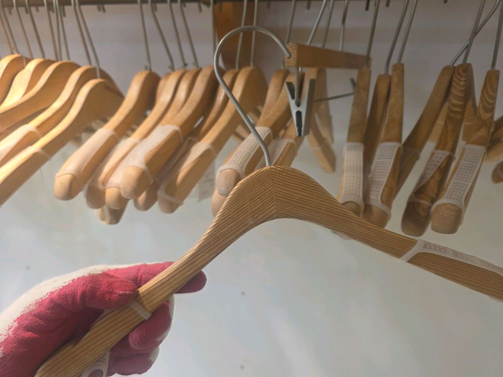 옷걸이 바지걸이 옷가게 의류매장 나무 옷걸이--1