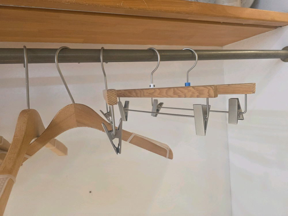 옷걸이 바지걸이 옷가게 의류매장 나무 옷걸이--4