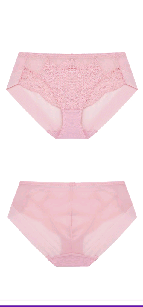 에블린 러블리 핑크 레이스 노라인 팬티 90S~95M 이미지