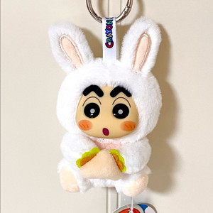 희귀)짱구 라부부 토끼 인형 키링