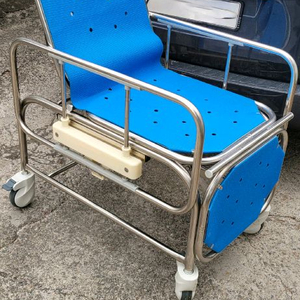 3단접이식 이동목욕카 샤워트롤리카 목욕침대