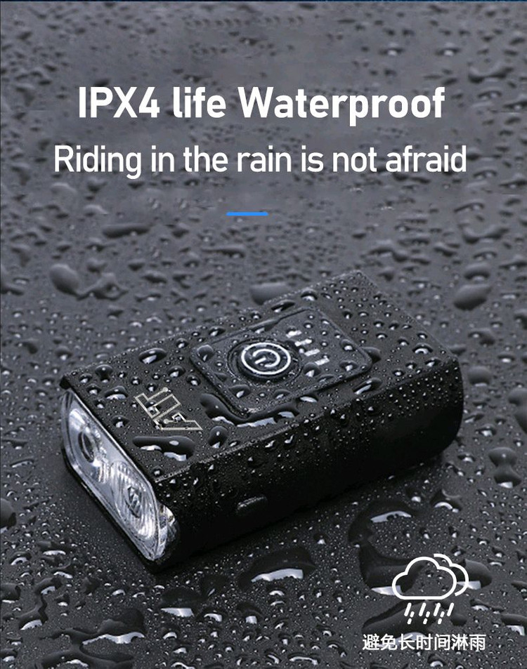 새상품)C충전식 자전거 전조등 야간안전운행 점멸등 이미지