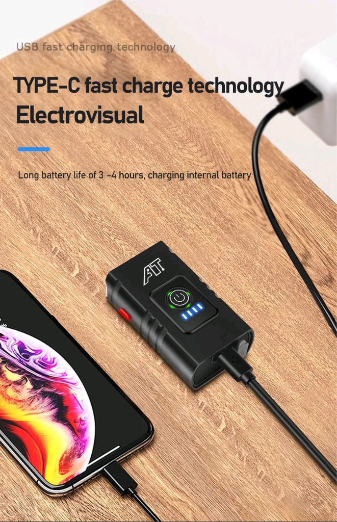 새상품)C충전식 자전거 전조등 야간안전운행 점멸등 이미지