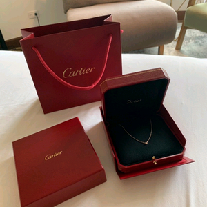 신형)까르띠에 목걸이 케이스.상자.쇼핑백(목걸이X)