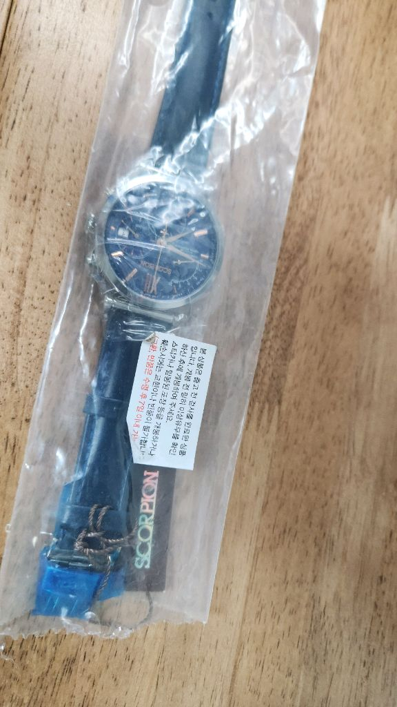 # 스콜피온 크로노그래프 남성명품시계 D버클 가죽시계 급처 이미지