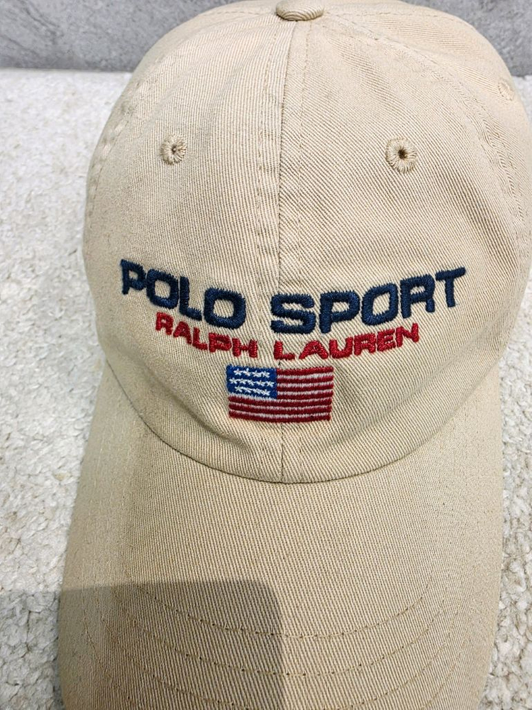 [정품] 폴로 랄프로렌 스포츠 US 플래그 캡 베이지 한정판--1
