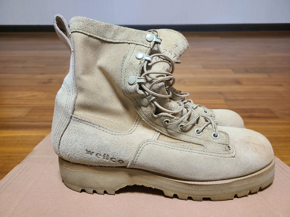 미군 사막화 ACU 웰코 사계절고어택스 부츠 7W 255mm--5