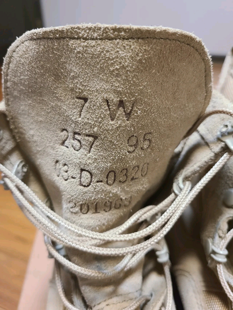 미군 사막화 ACU 웰코 사계절고어택스 부츠 7W 255mm--6