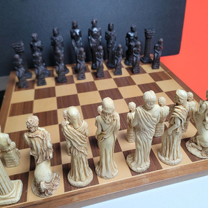 클래식 스타일 체스 - 그리스 로마신화 엔틱 빅사이즈 체스판 세트