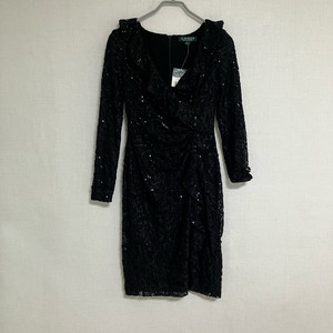 폴로 랄프로렌 블랙 레이스 원피스