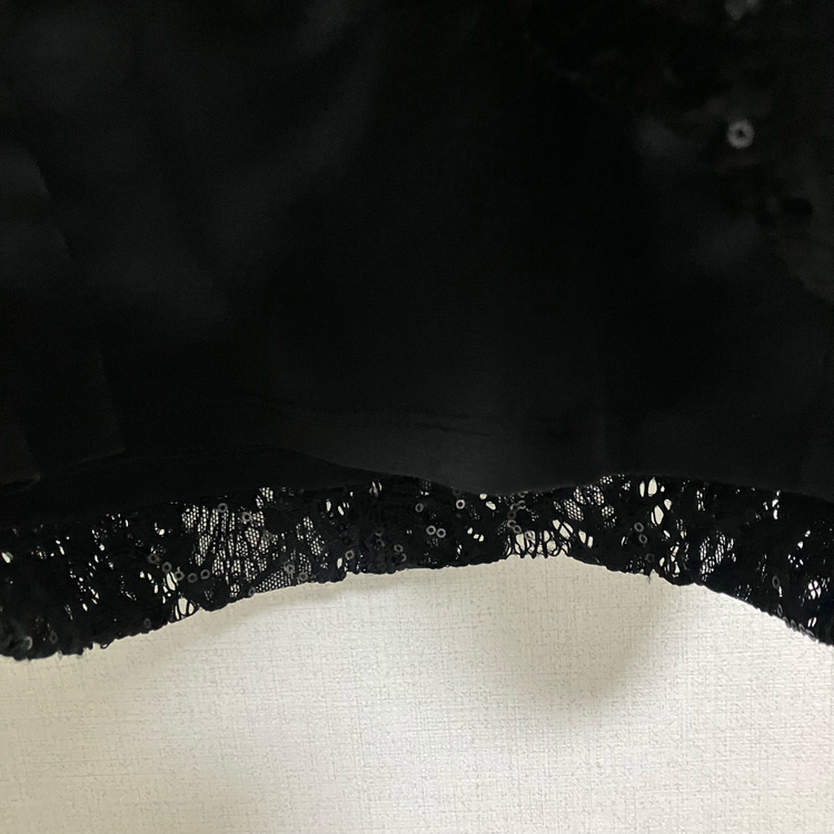 폴로 랄프로렌 블랙 레이스 원피스--4