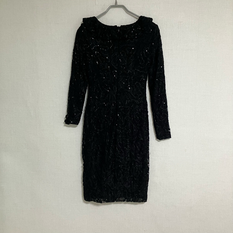 폴로 랄프로렌 블랙 레이스 원피스--5