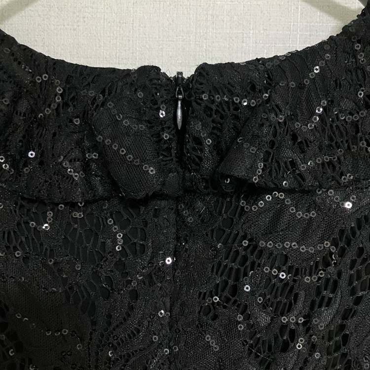 폴로 랄프로렌 블랙 레이스 원피스--6