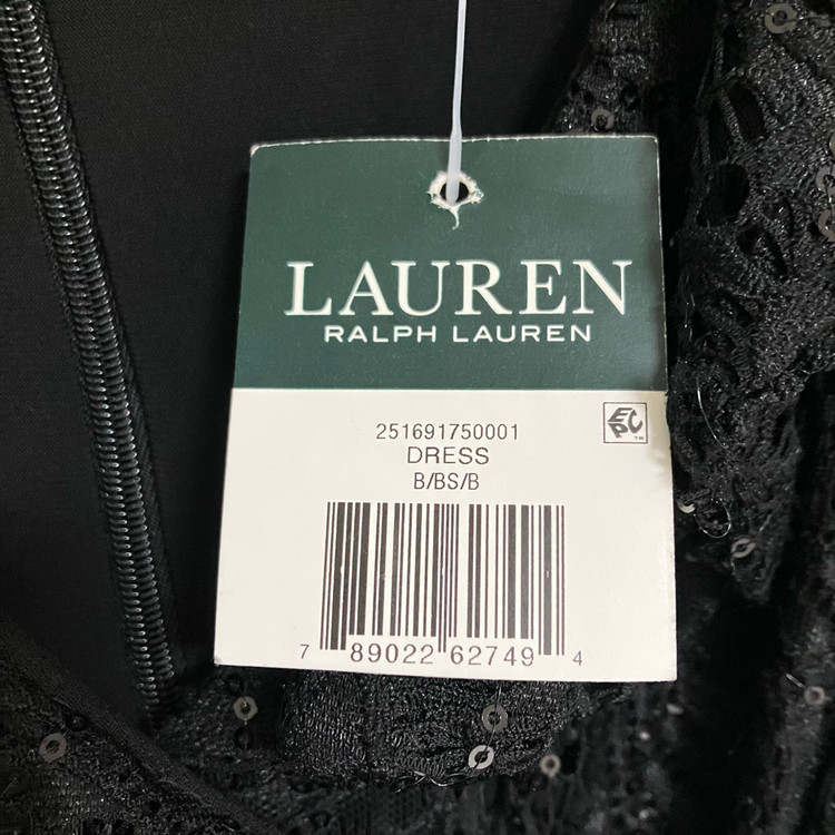 폴로 랄프로렌 블랙 레이스 원피스--7