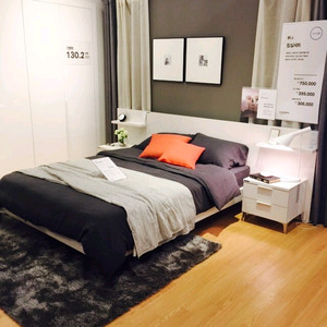 한샘인테리어 침대 프레임, 협탁 세트 (배송가능)