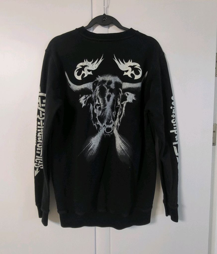 지방시 남성 L 프린팅 블랙 맨투맨 티셔츠 남자 긴팔 로고 이미지