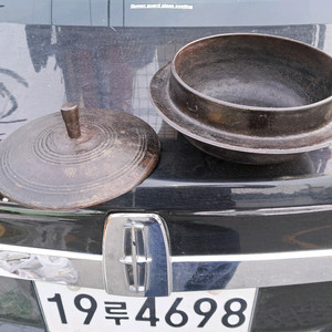 캠핑무쇠솥3-4공기.내경20