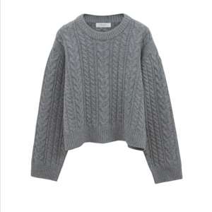 PVCS 라운드 케이블 니트 멜란그레이 F사이즈 새상품