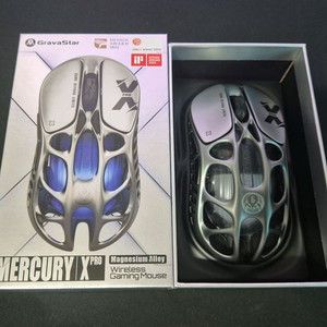 그라바스타 머큐리 게이밍 마우스 X Pro 인터스텔라 실버